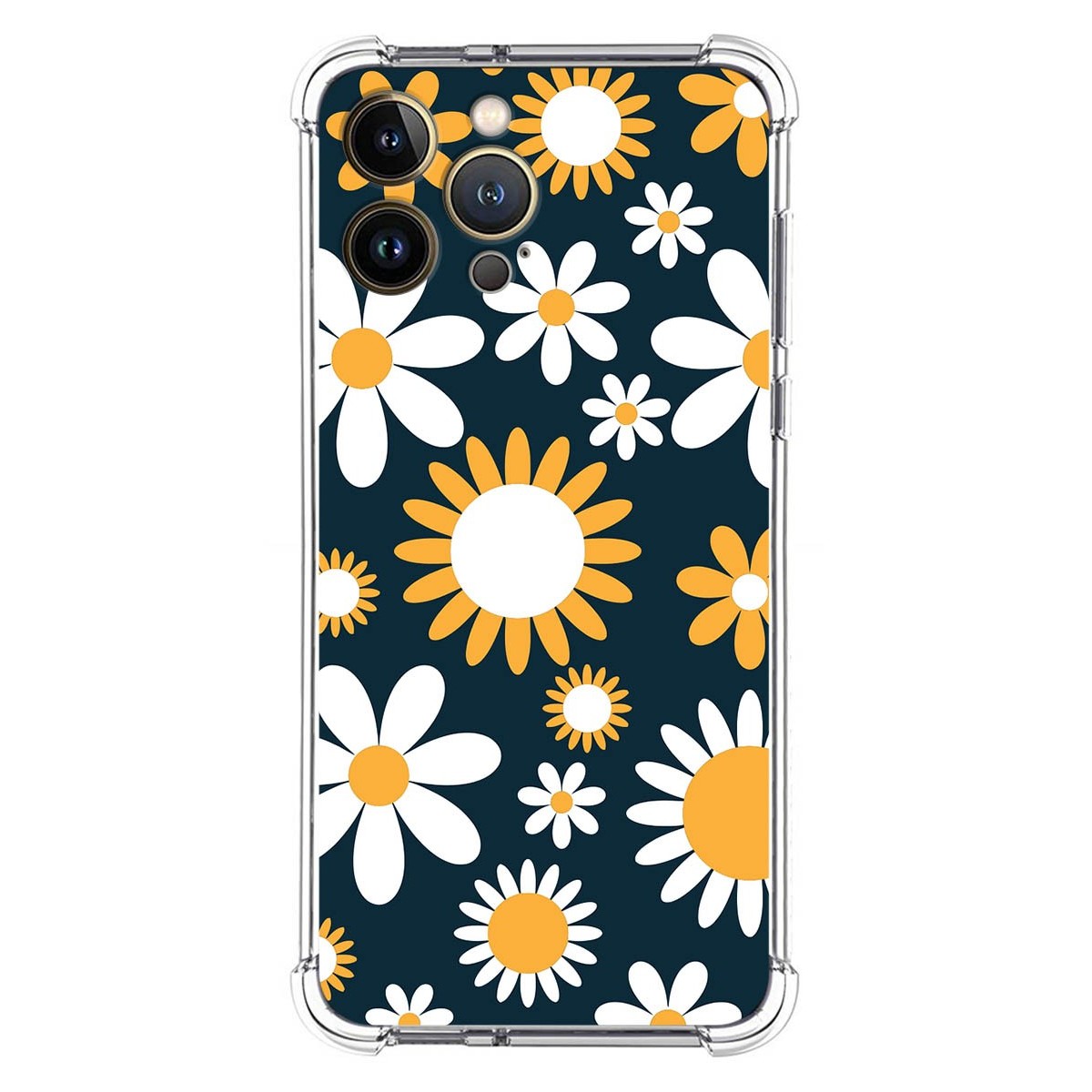 Funda Silicona Antigolpes para Iphone 13 Pro Max (6.7) diseño Flores 08 Dibujos