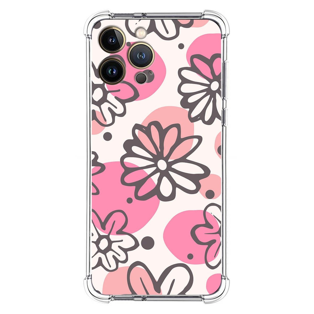 Funda Silicona Antigolpes para Iphone 13 Pro Max (6.7) diseño Flores 09 Dibujos