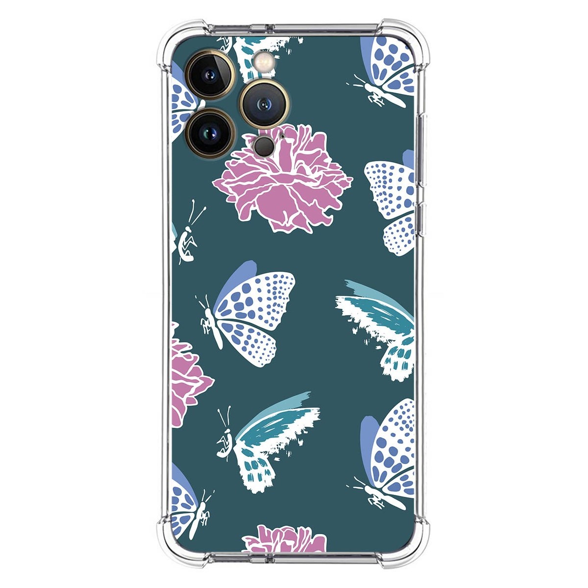 Funda Silicona Antigolpes para Iphone 13 Pro Max (6.7) diseño Flores 10 Dibujos