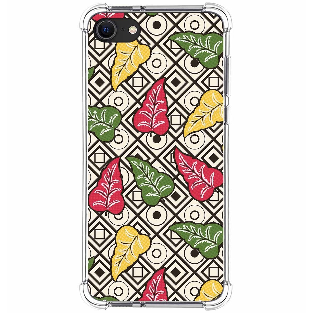 Funda Silicona Antigolpes para Iphone SE 2020 diseño Flores 11 Dibujos