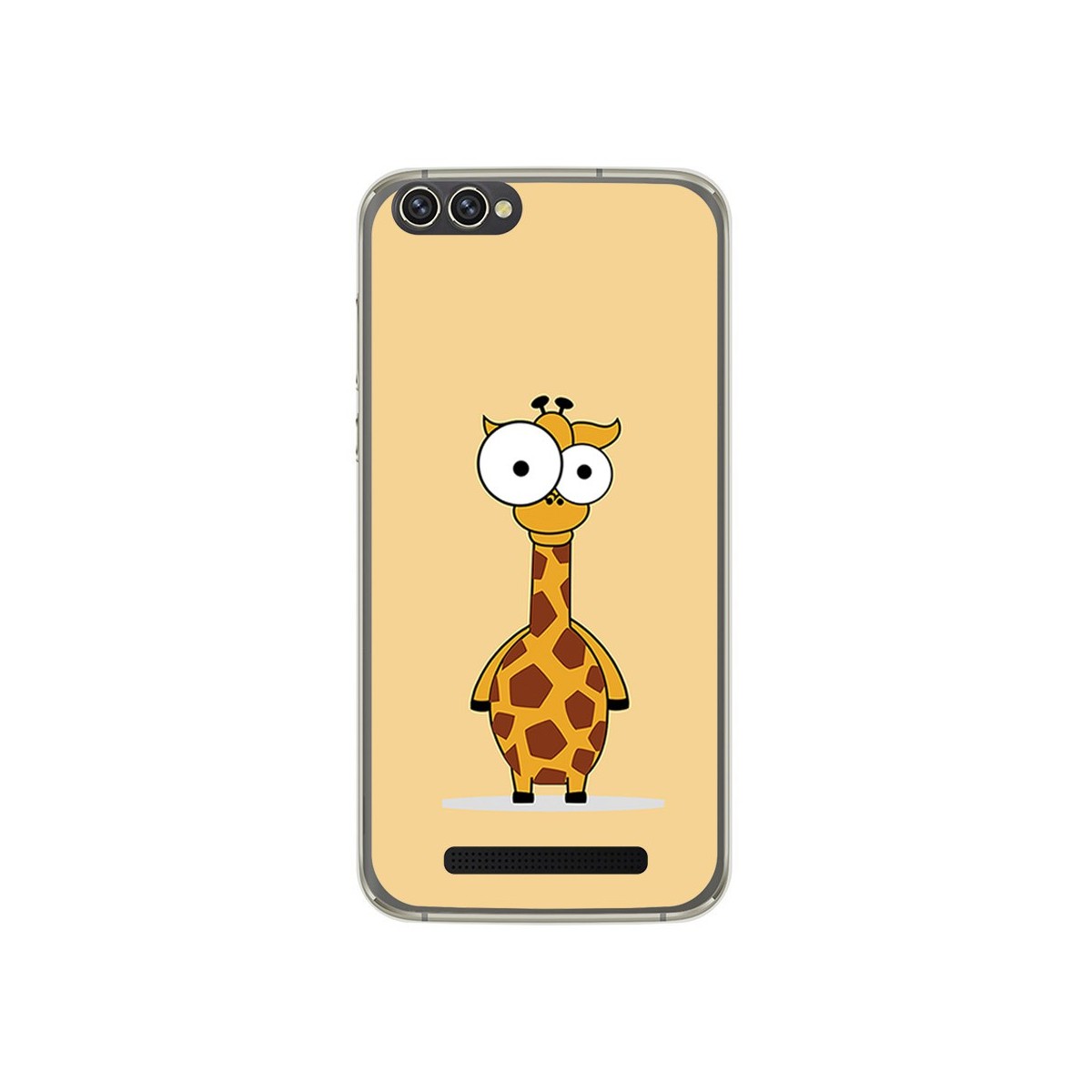 Funda Gel Tpu para Doogee X30 Diseño Jirafa Dibujos