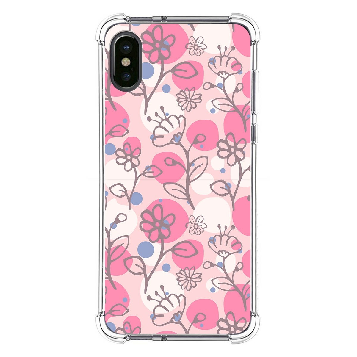 Funda Silicona Antigolpes para Iphone X / Xs diseño Flores 07 Dibujos