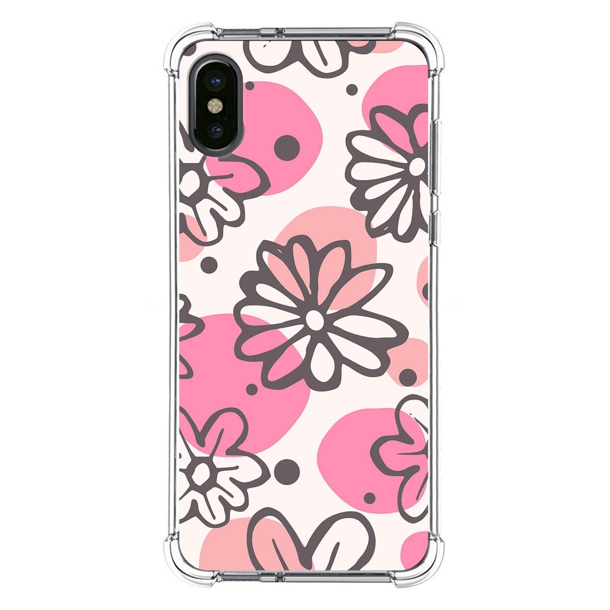 Funda Silicona Antigolpes para Iphone X / Xs diseño Flores 09 Dibujos