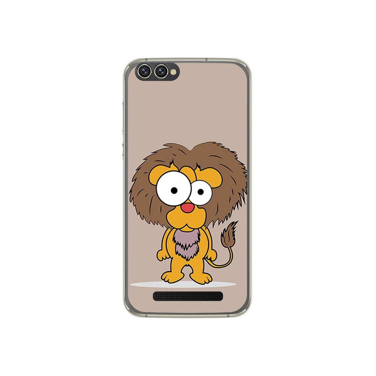 Funda Gel Tpu para Doogee X30 Diseño Leon Dibujos