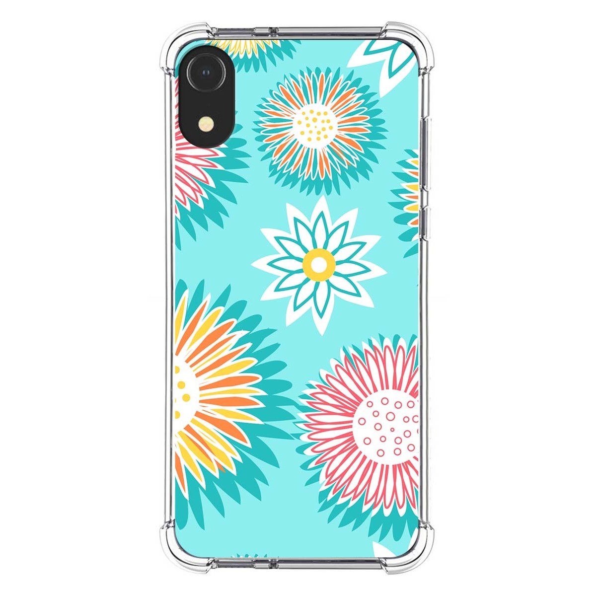 Funda Silicona Antigolpes para Iphone XR diseño Flores 05 Dibujos