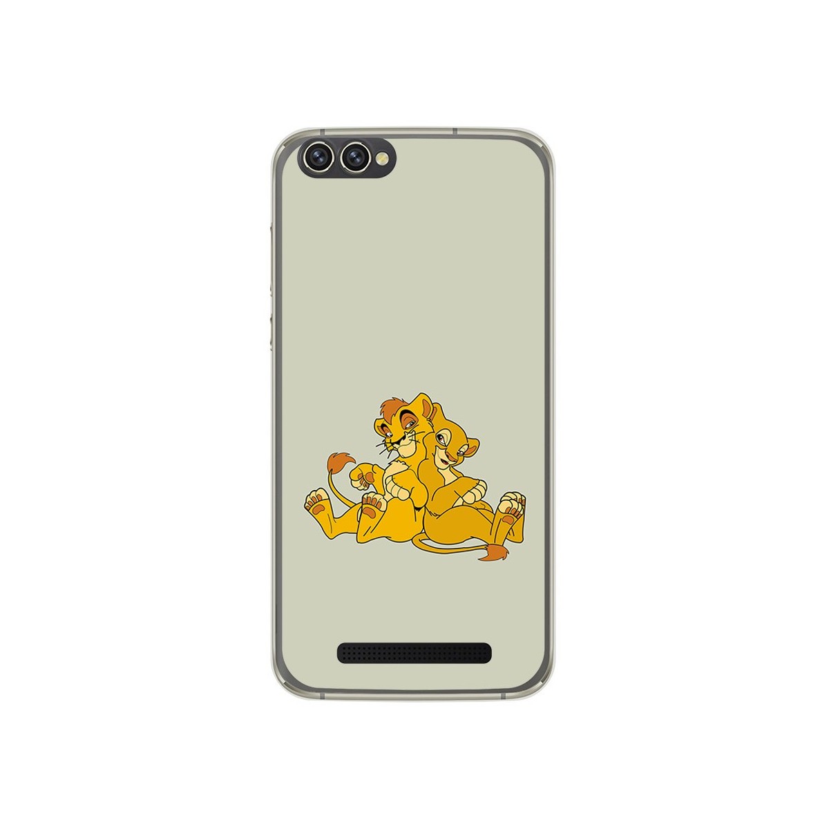 Funda Gel Tpu para Doogee X30 Diseño Leones Dibujos