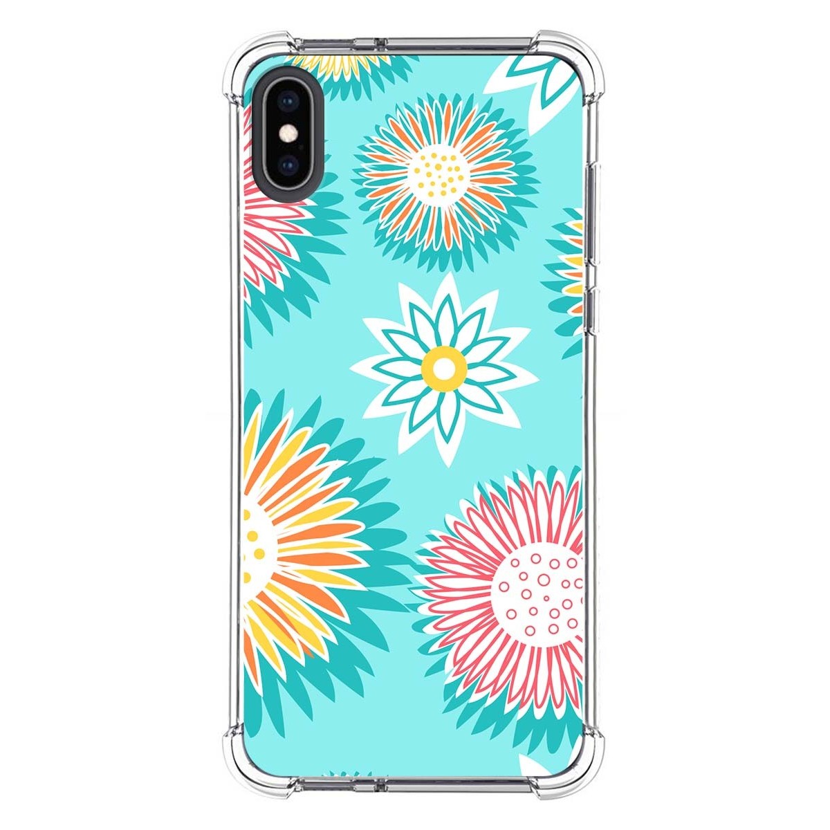 Funda Silicona Antigolpes para Iphone XS Max diseño Flores 05 Dibujos