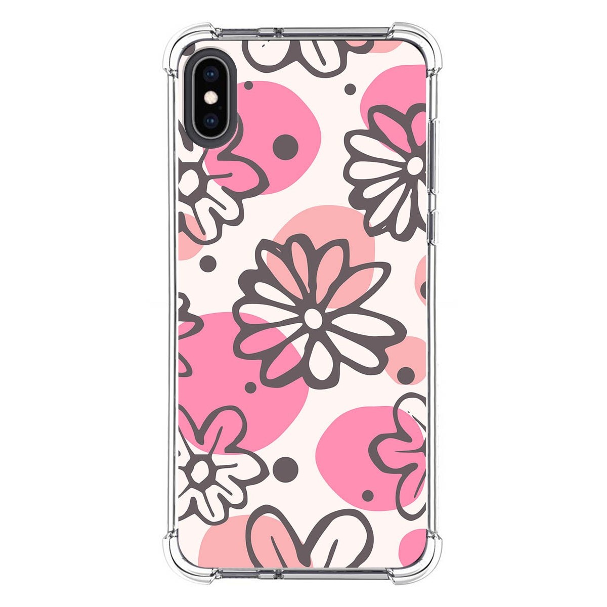 Funda Silicona Antigolpes para Iphone XS Max diseño Flores 09 Dibujos