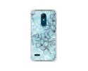 Funda Silicona Antigolpes para Lg k11 diseño Flores 03 Dibujos