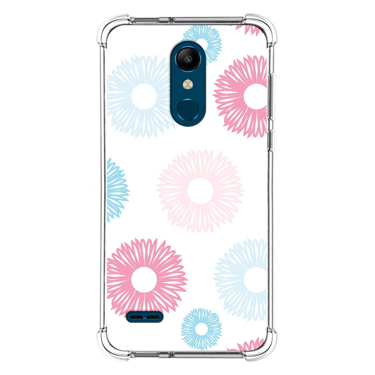 Funda Silicona Antigolpes para Lg k11 diseño Flores 06 Dibujos