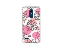 Funda Silicona Antigolpes para Lg k11 diseño Flores 09 Dibujos