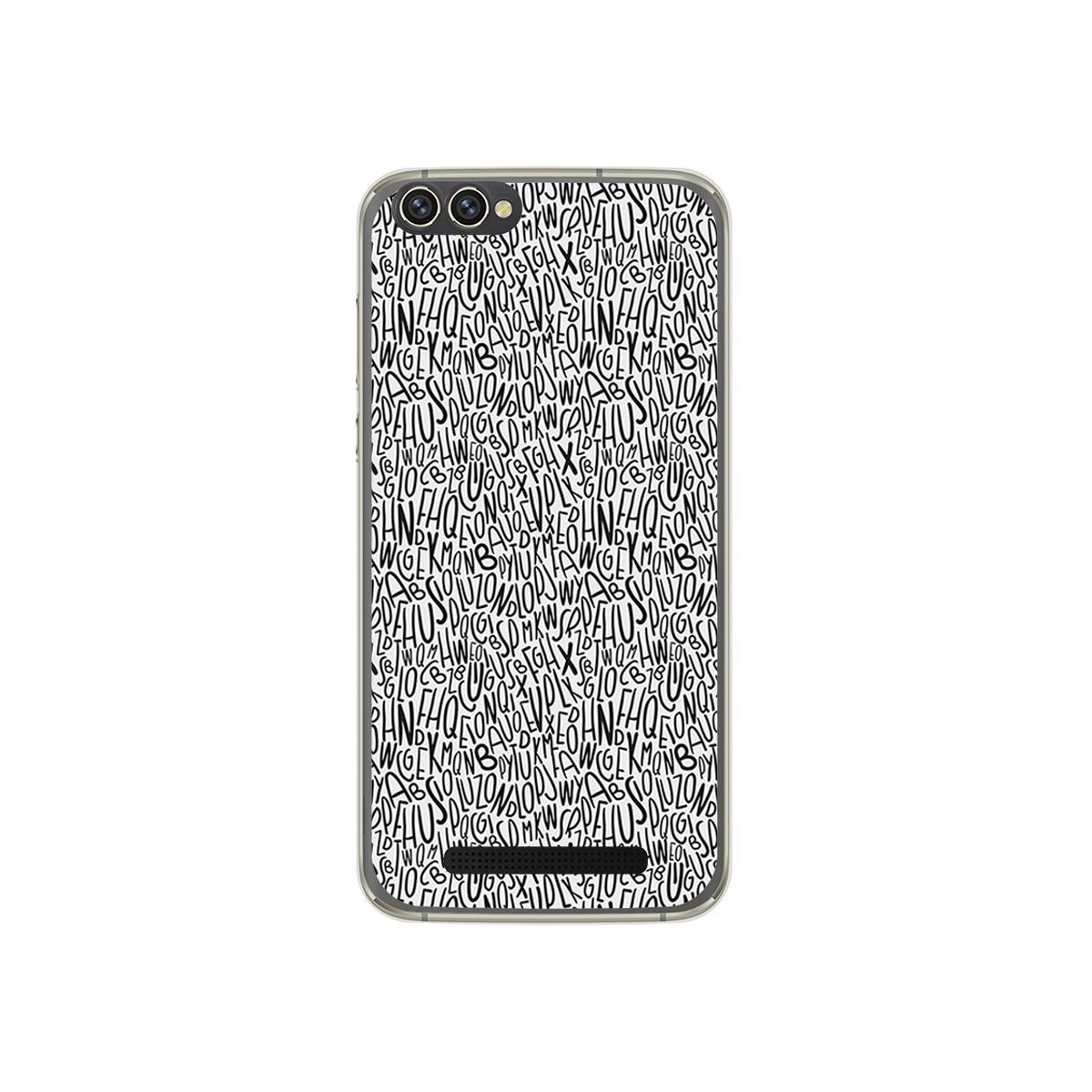 Funda Gel Tpu para Doogee X30 Diseño Letras Dibujos