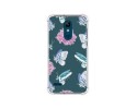 Funda Silicona Antigolpes para Lg k11 diseño Flores 10 Dibujos