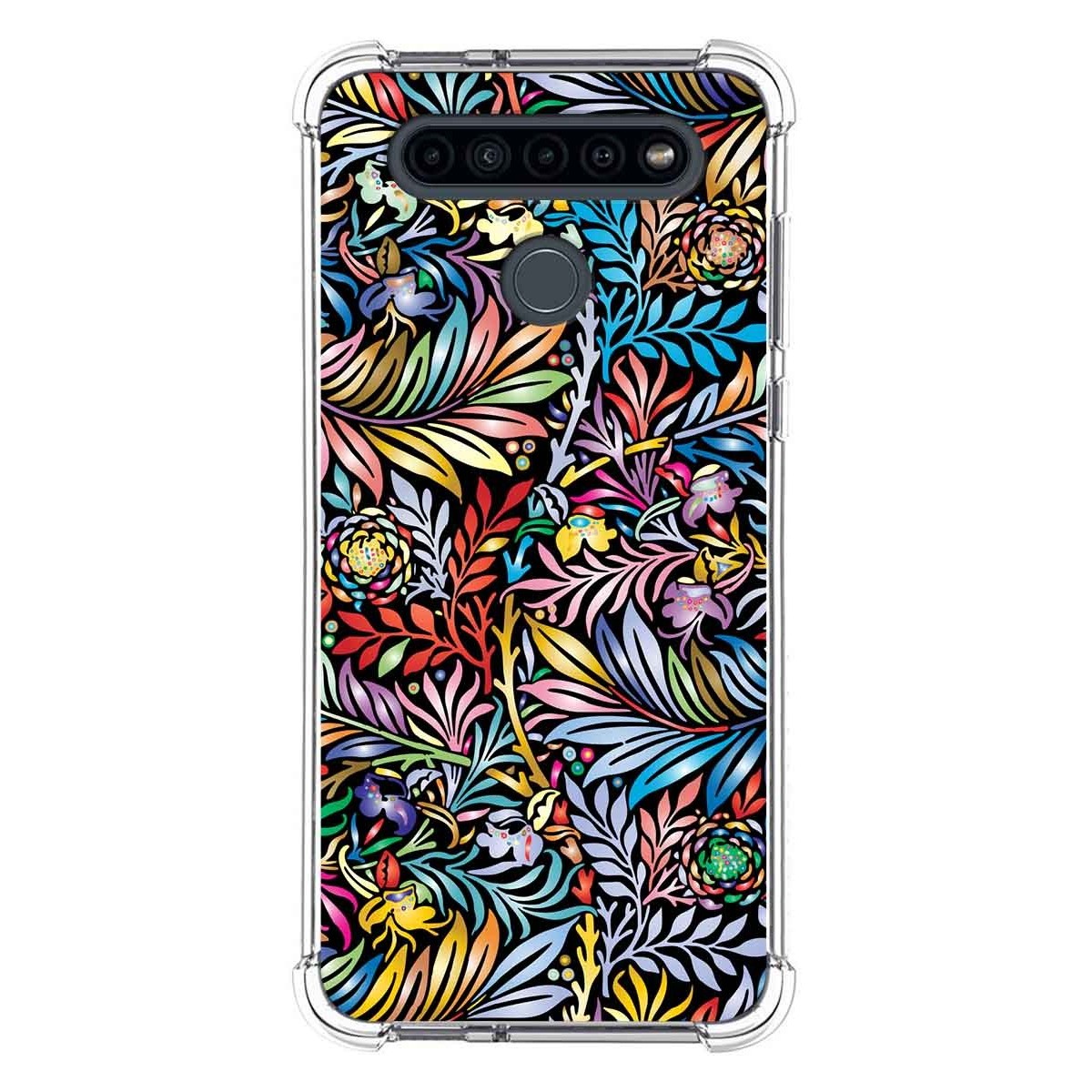Funda Silicona Antigolpes para Lg K41s diseño Flores 04 Dibujos