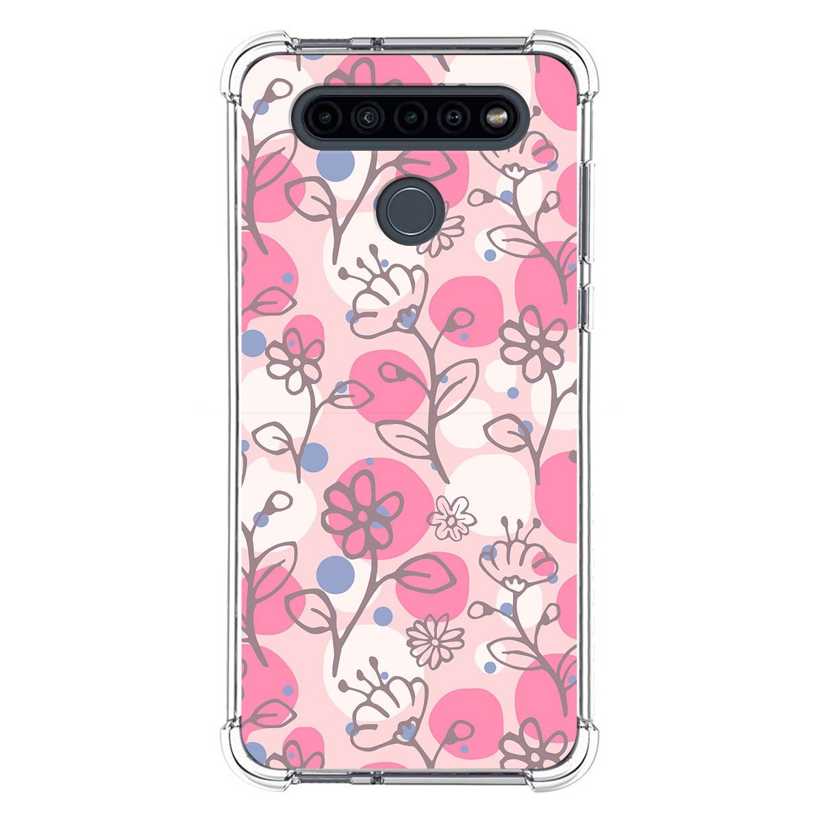 Funda Silicona Antigolpes para Lg K41s diseño Flores 07 Dibujos