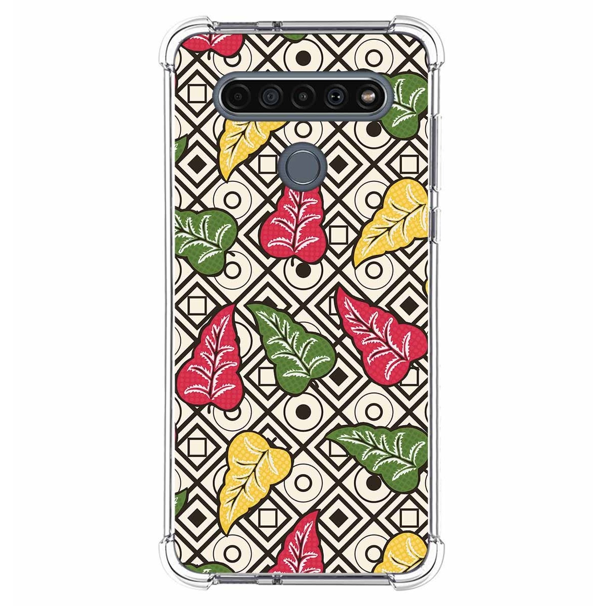 Funda Silicona Antigolpes para Lg K61 diseño Flores 11 Dibujos