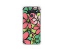 Funda Silicona Antigolpes para Lg Q60 / K50 diseño Flores 02 Dibujos