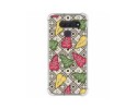 Funda Silicona Antigolpes para Lg Q60 / K50 diseño Flores 11 Dibujos
