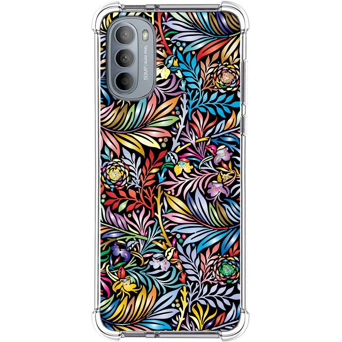 Funda Silicona Antigolpes para Motorola Moto G31 diseño Flores 04 Dibujos