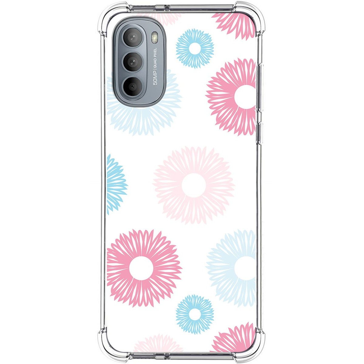 Funda Silicona Antigolpes para Motorola Moto G31 diseño Flores 06 Dibujos