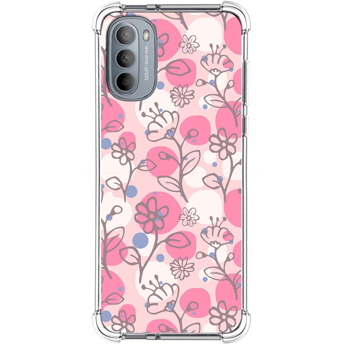 Funda Silicona Antigolpes para Motorola Moto G31 diseño Flores 07 Dibujos