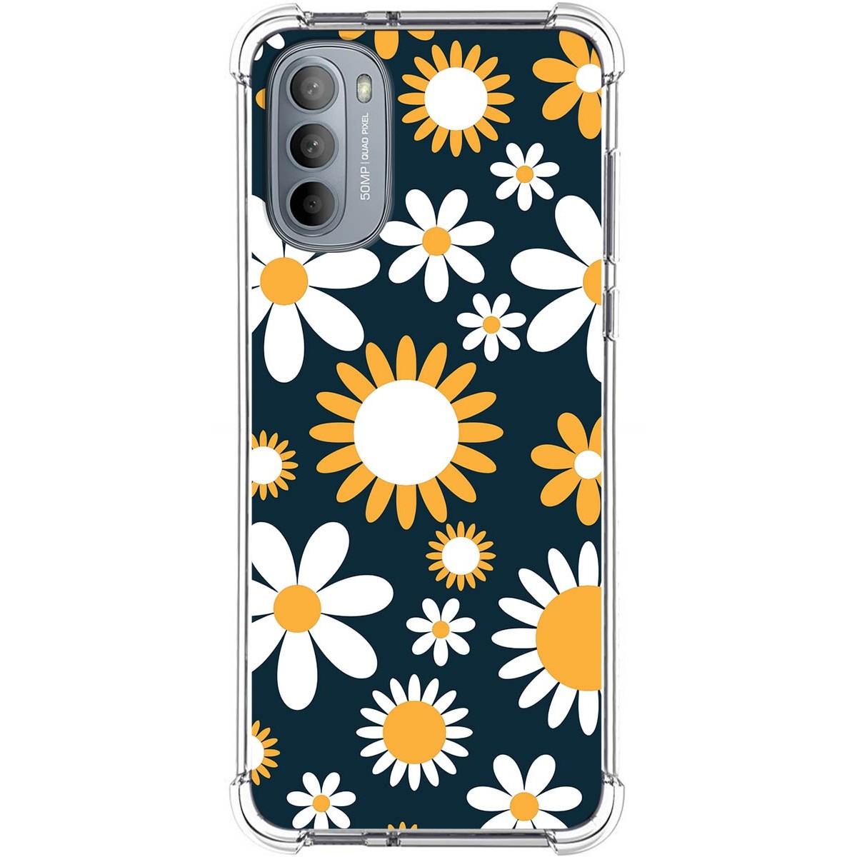 Funda Silicona Antigolpes para Motorola Moto G31 diseño Flores 08 Dibujos