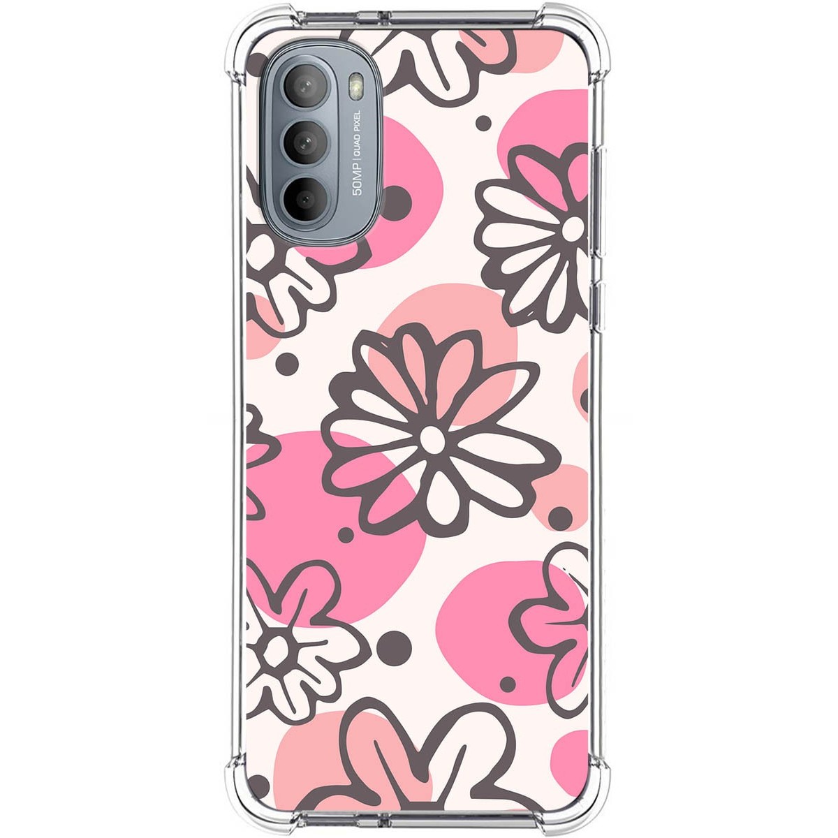 Funda Silicona Antigolpes para Motorola Moto G31 diseño Flores 09 Dibujos