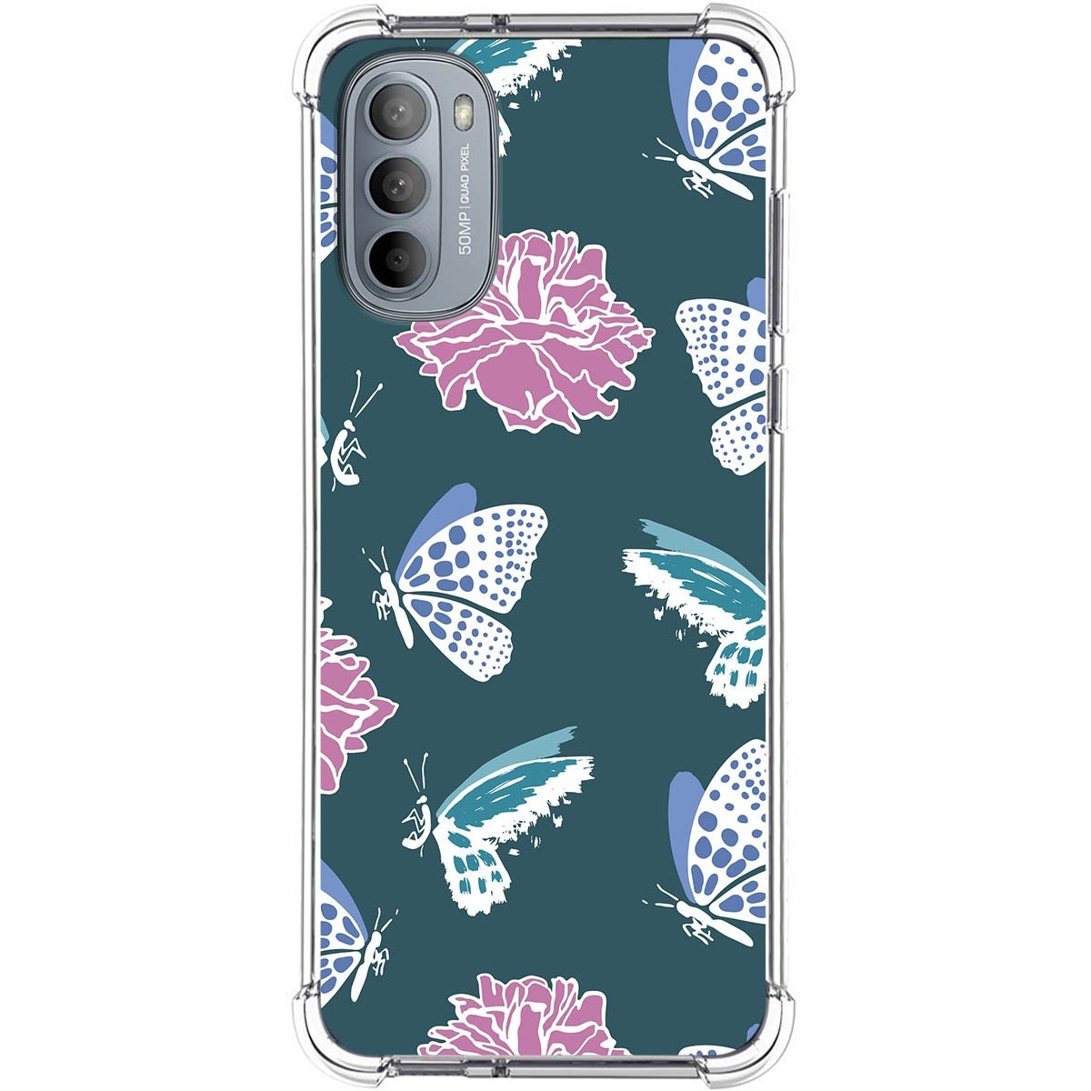 Funda Silicona Antigolpes para Motorola Moto G31 diseño Flores 10 Dibujos