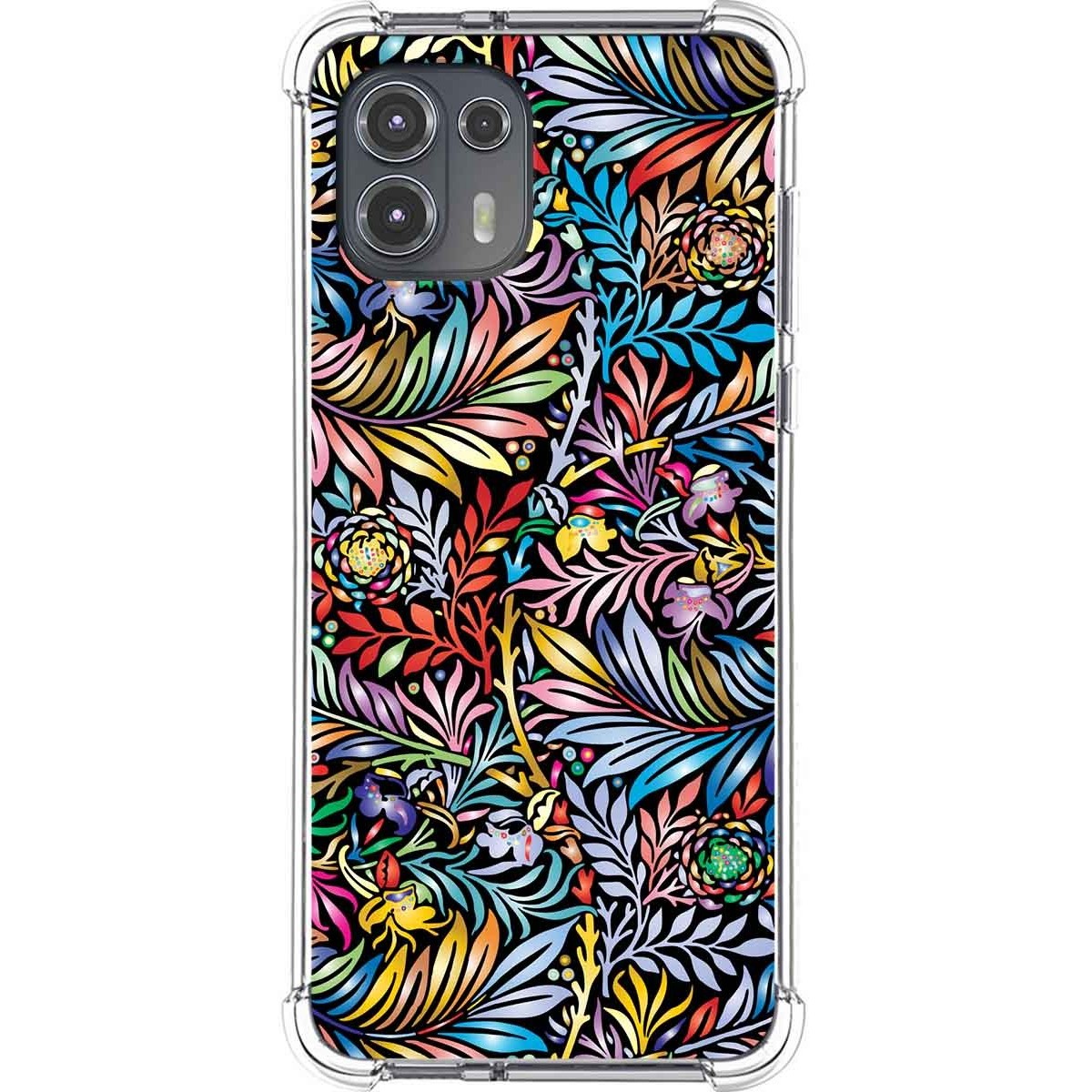 Funda Silicona Antigolpes para Motorola Edge 20 Lite diseño Flores 04 Dibujos