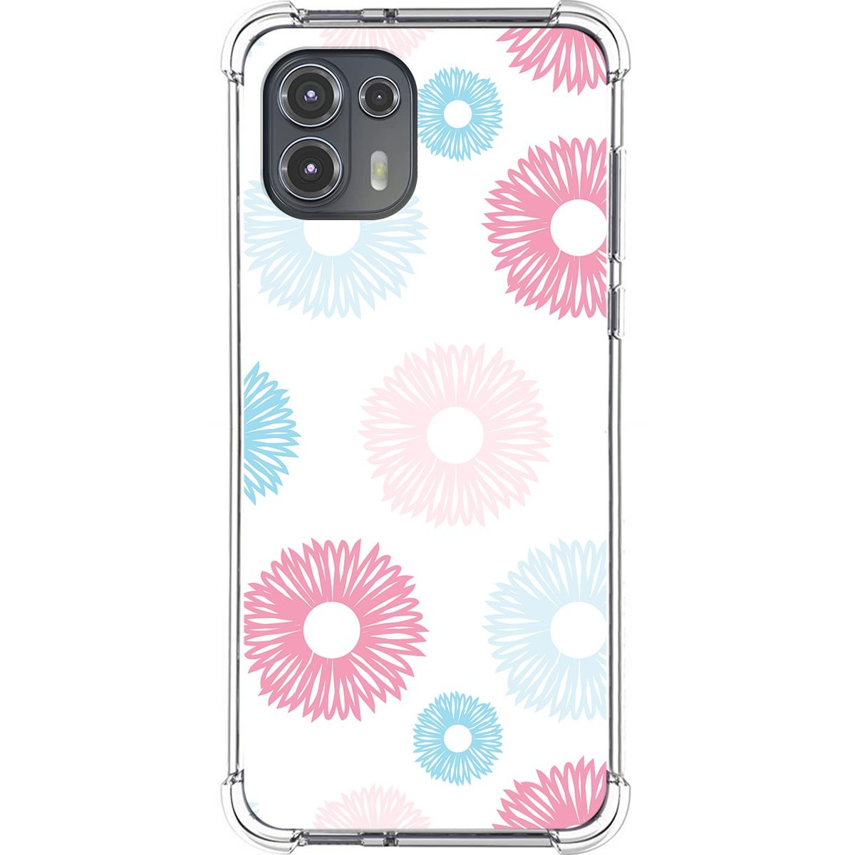 Funda Silicona Antigolpes para Motorola Edge 20 Lite diseño Flores 06 Dibujos
