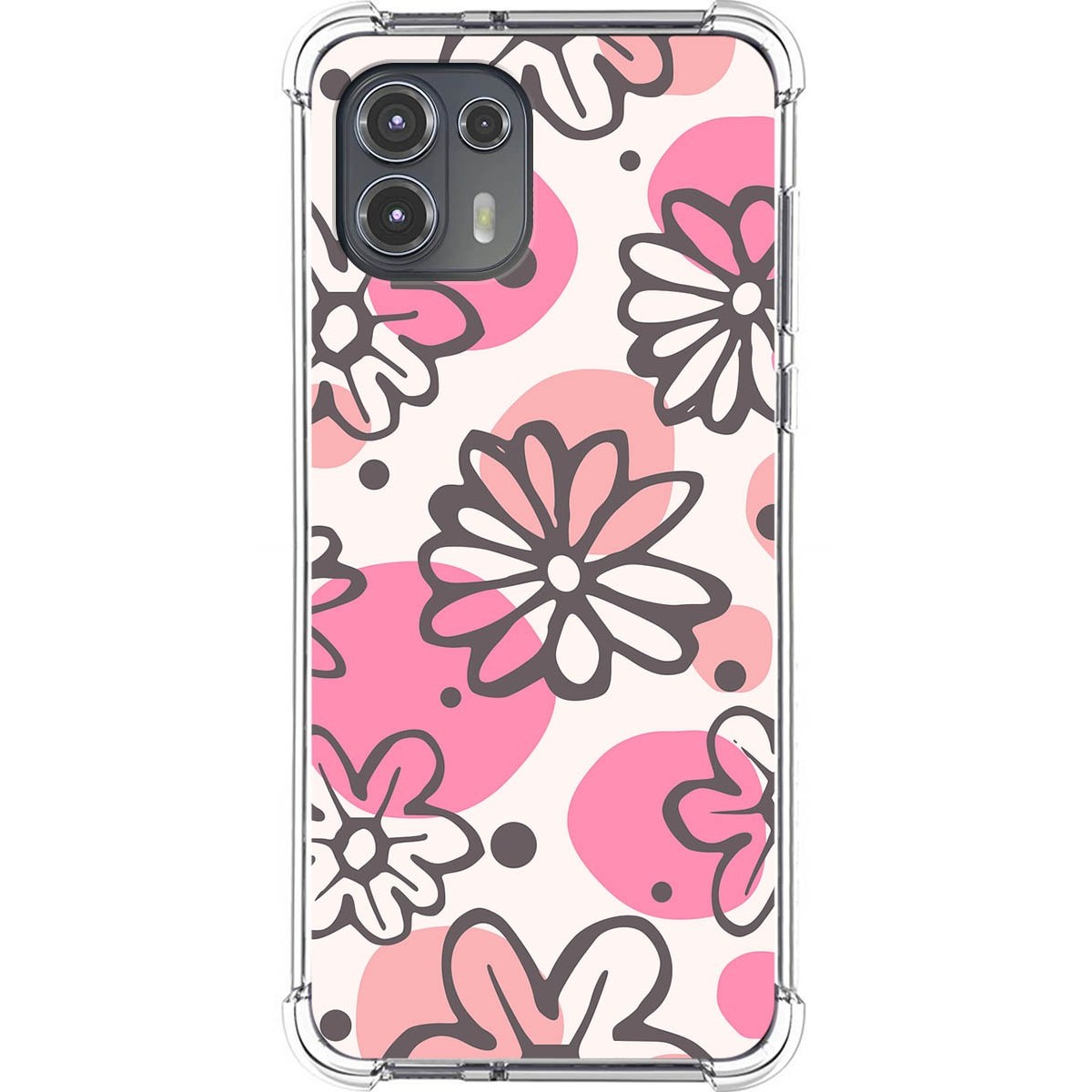 Funda Silicona Antigolpes para Motorola Edge 20 Lite diseño Flores 09 Dibujos