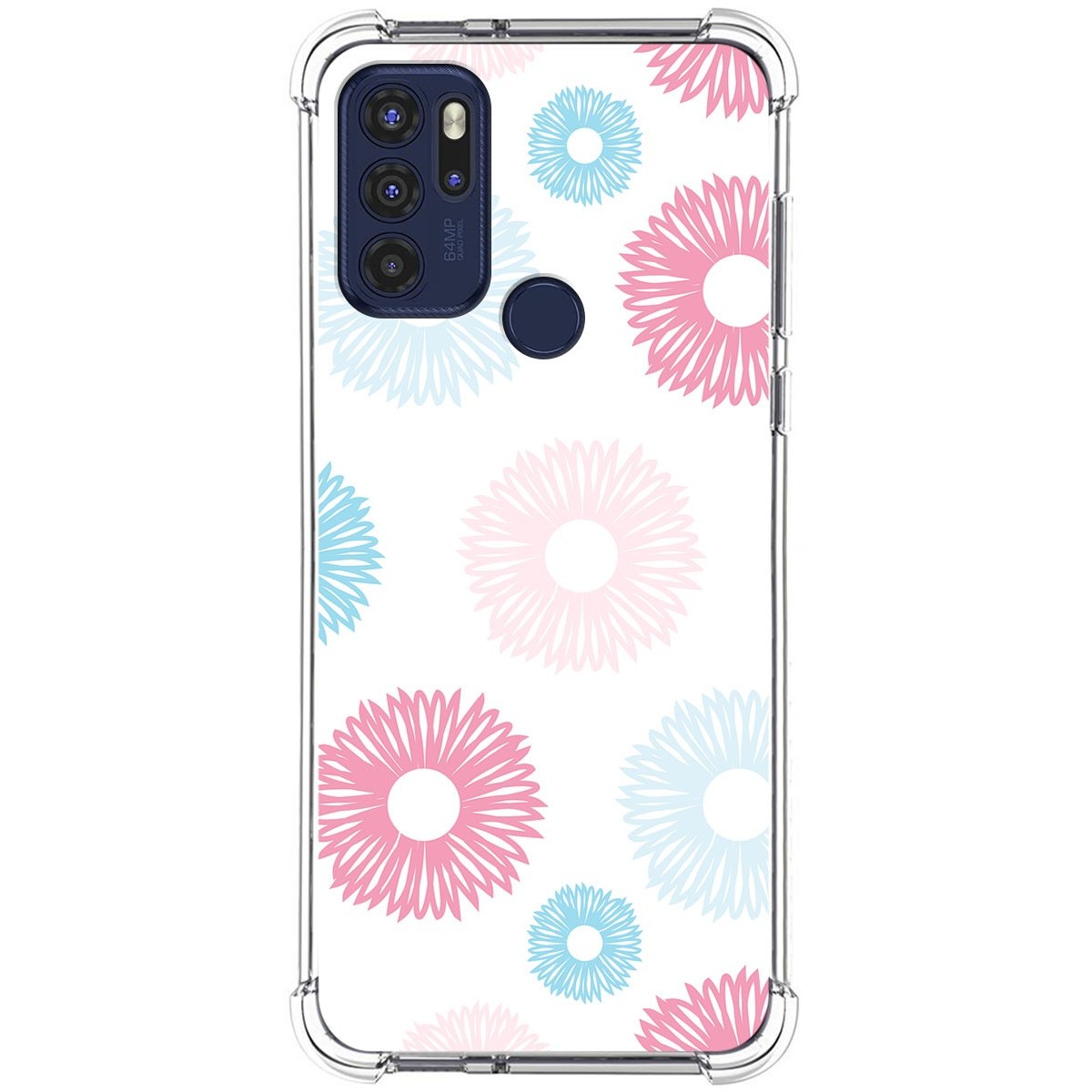 Funda Silicona Antigolpes para Motorola Moto G60s diseño Flores 06 Dibujos