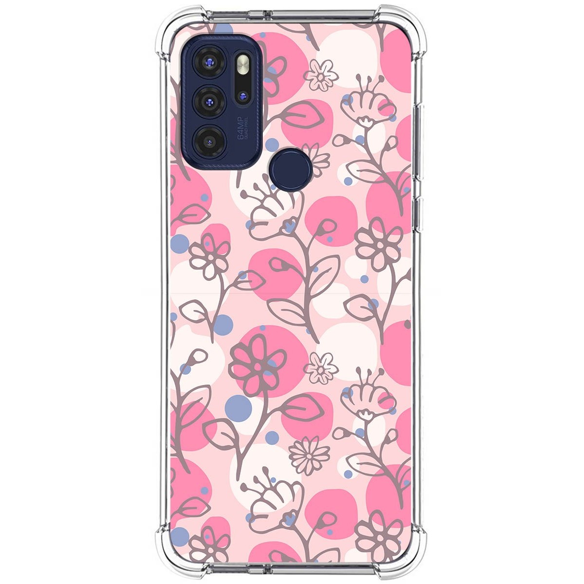 Funda Silicona Antigolpes para Motorola Moto G60s diseño Flores 07 Dibujos