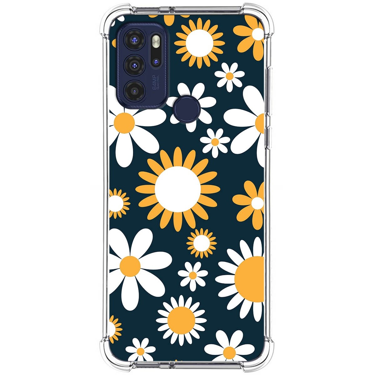 Funda Silicona Antigolpes para Motorola Moto G60s diseño Flores 08 Dibujos