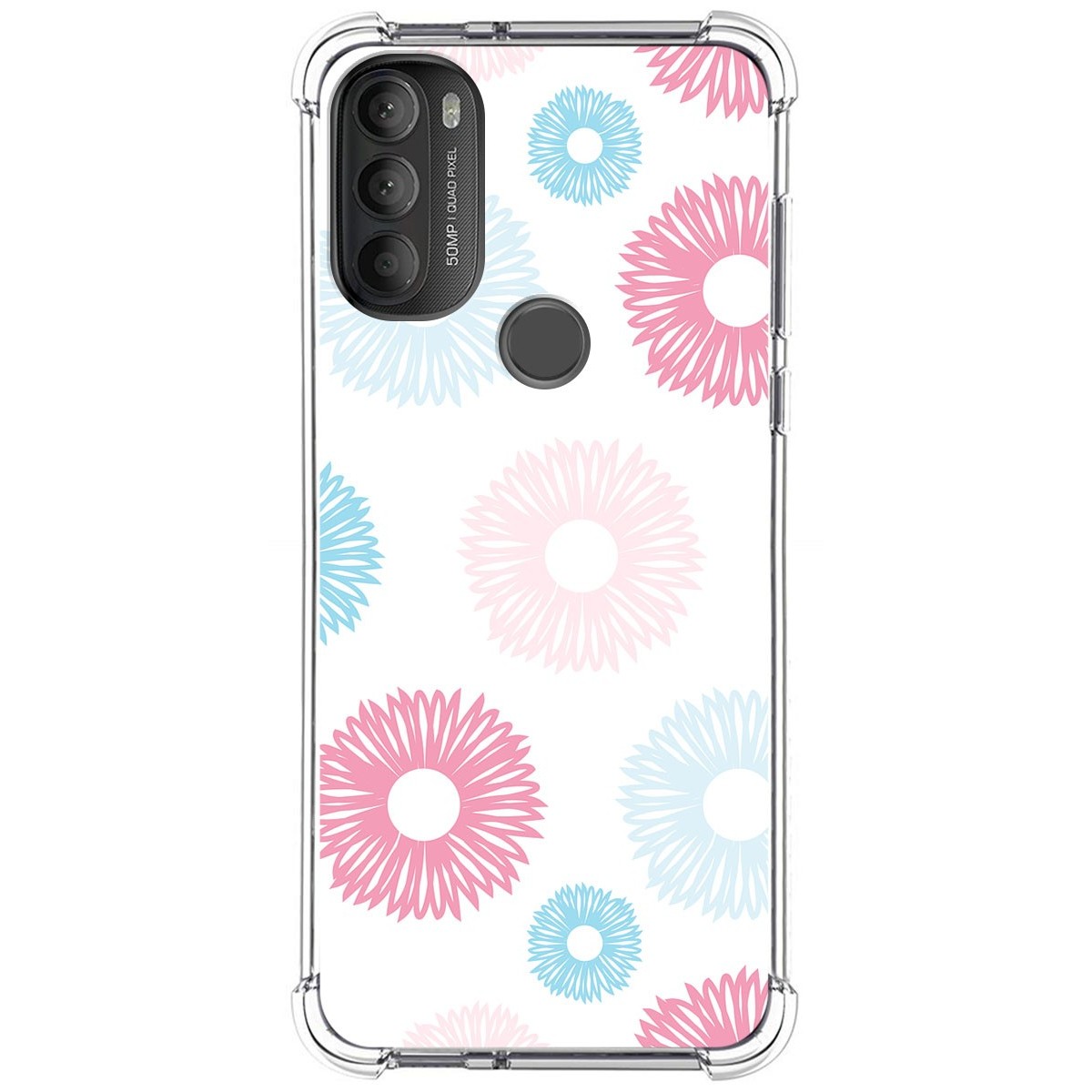 Funda Silicona Antigolpes para Motorola Moto G71 5G diseño Flores 06 Dibujos