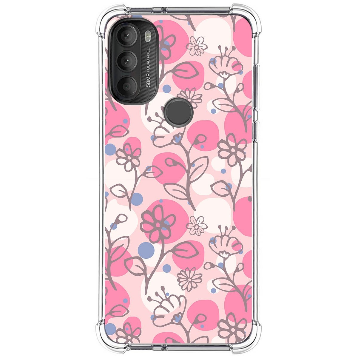 Funda Silicona Antigolpes para Motorola Moto G71 5G diseño Flores 07 Dibujos