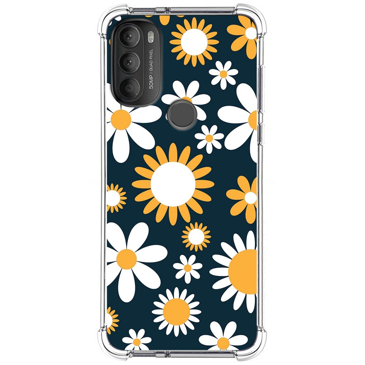 Funda Silicona Antigolpes para Motorola Moto G71 5G diseño Flores 08 Dibujos