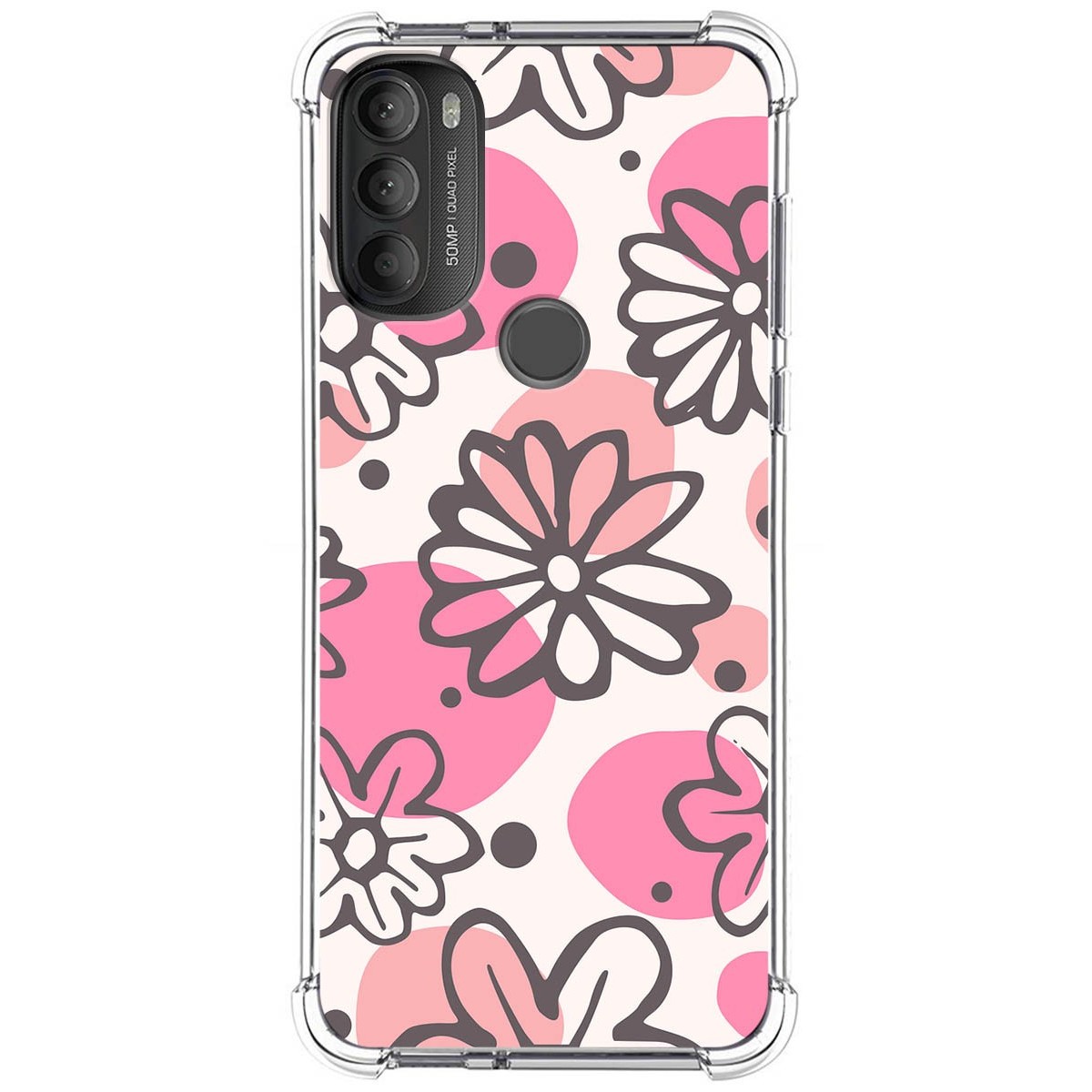 Funda Silicona Antigolpes para Motorola Moto G71 5G diseño Flores 09 Dibujos