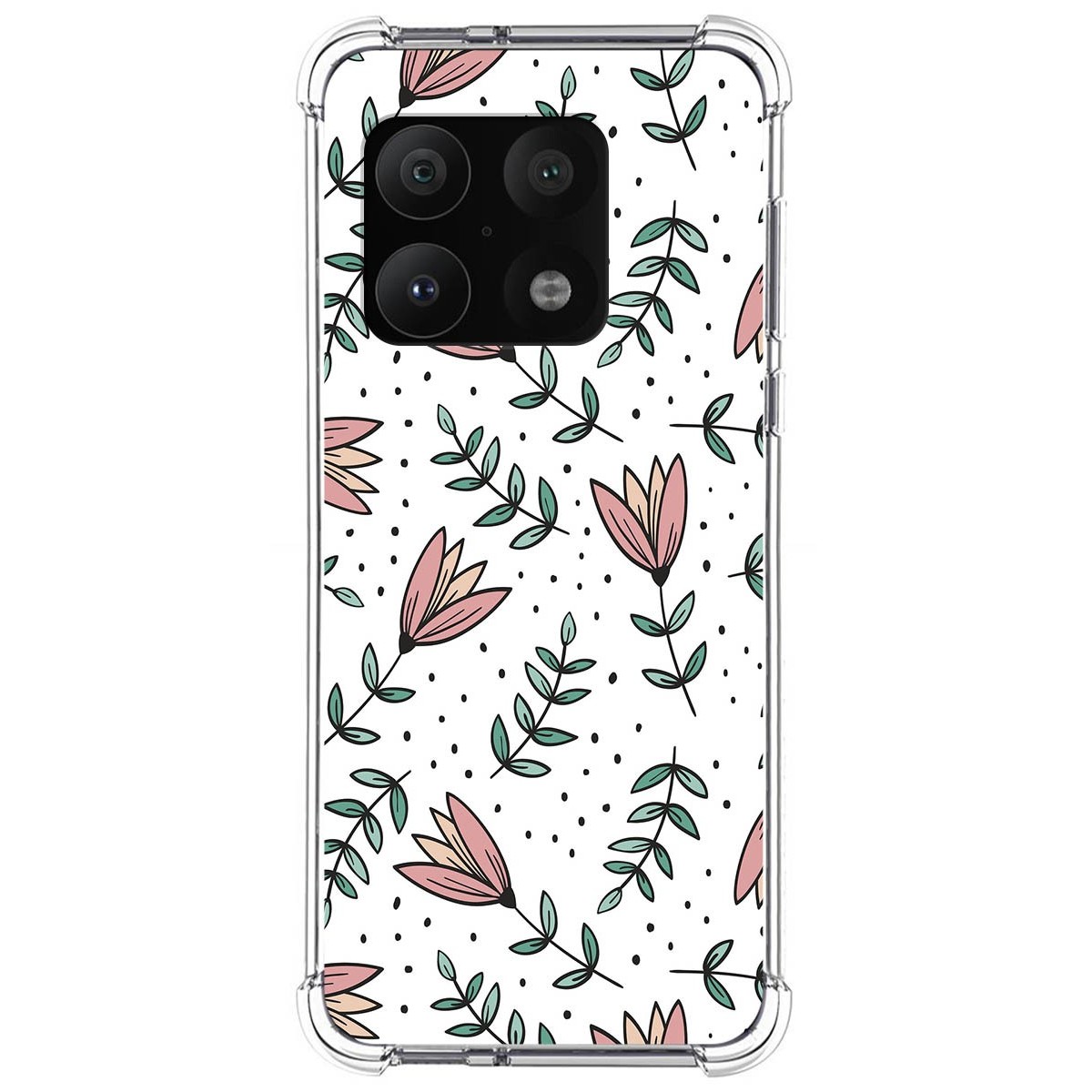 Funda Silicona Antigolpes para OnePlus 10 Pro 5G diseño Flores 01 Dibujos