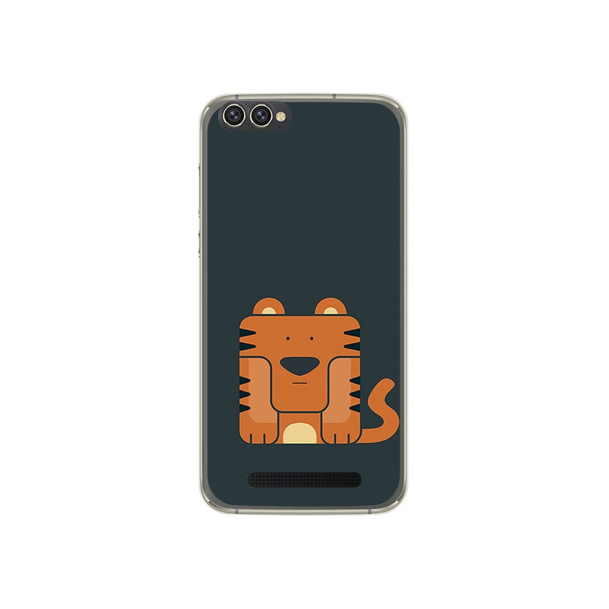 Funda Gel Tpu para Doogee X30 Diseño Tigre Dibujos
