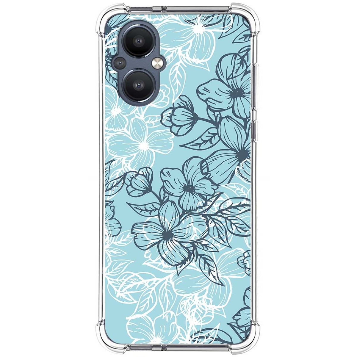 Funda Silicona Antigolpes para Oneplus Nord N20 5G diseño Flores 03 Dibujos
