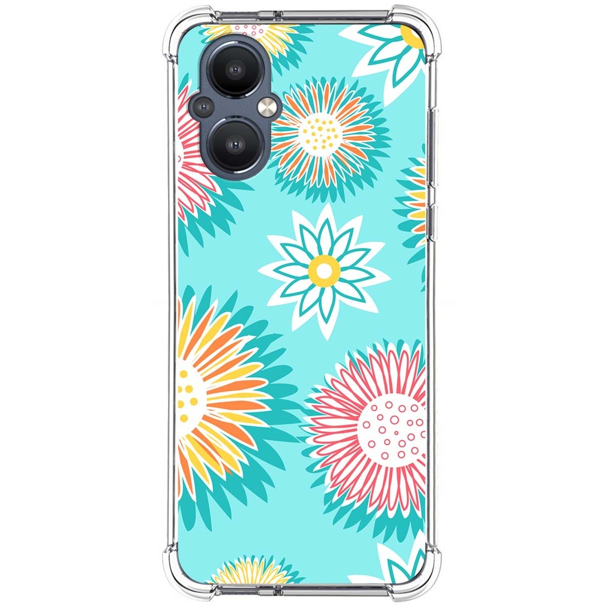 Funda Silicona Antigolpes para Oneplus Nord N20 5G diseño Flores 05 Dibujos