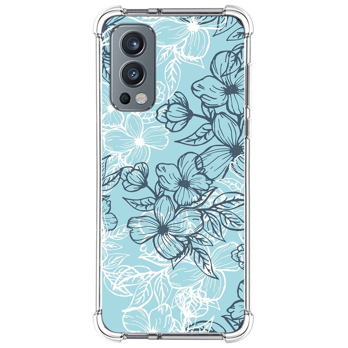 Funda Silicona Antigolpes para Oneplus Nord 2 5G diseño Flores 03 Dibujos