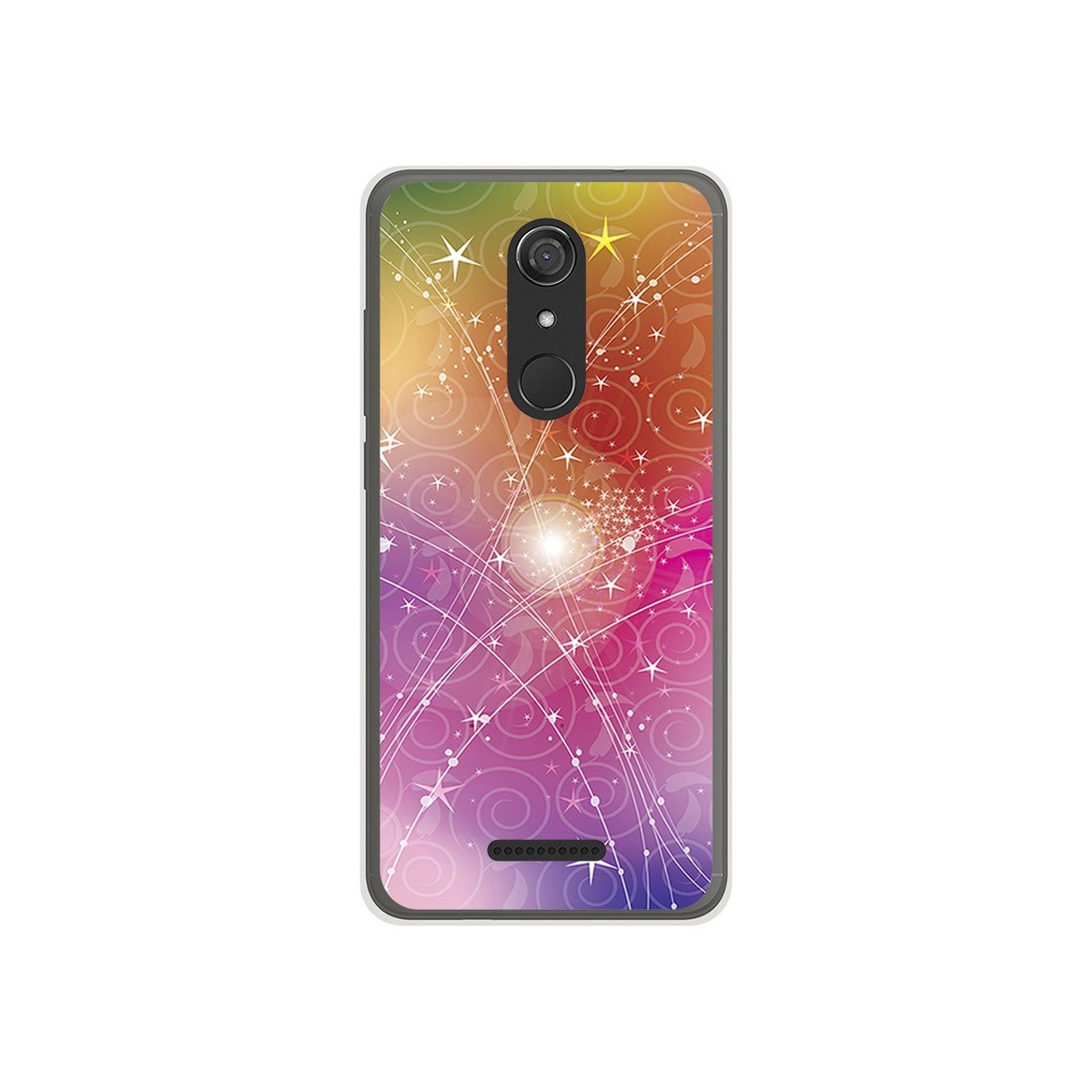 Funda Gel Tpu para Wiko View Diseño Abstracto Dibujos