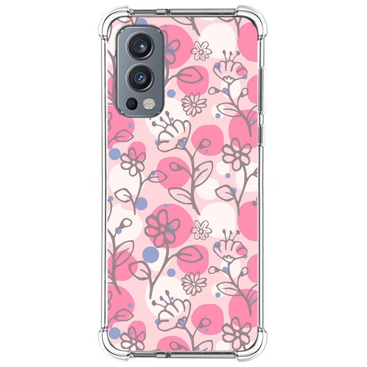 Funda Silicona Antigolpes para Oneplus Nord 2 5G diseño Flores 07 Dibujos