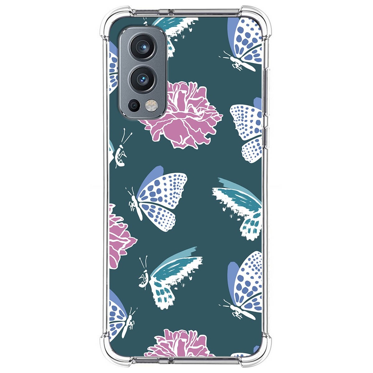 Funda Silicona Antigolpes para Oneplus Nord 2 5G diseño Flores 10 Dibujos