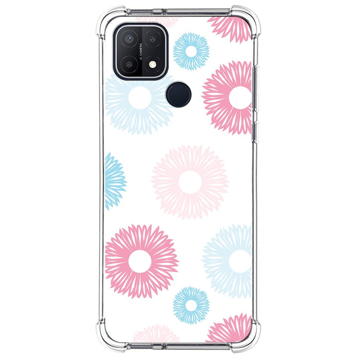 Funda Silicona Antigolpes para Oppo A15 diseño Flores 06 Dibujos