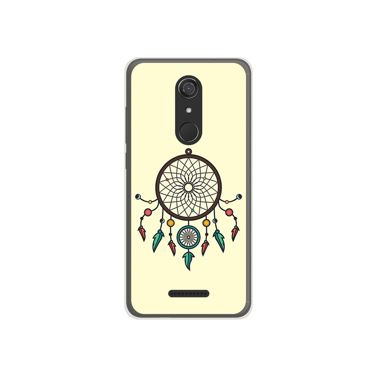 Funda Gel Tpu para Wiko View Diseño Atrapasueños Dibujos