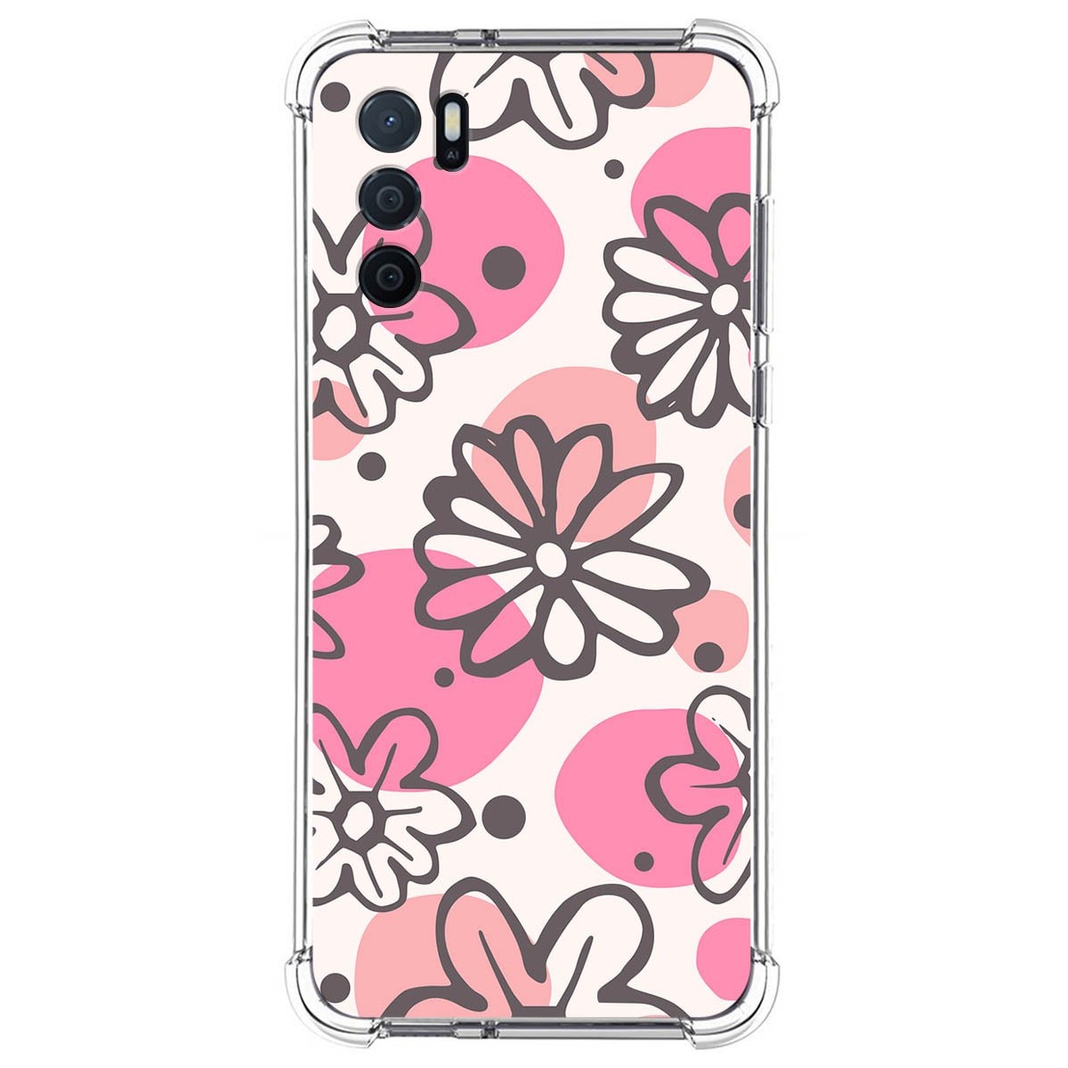 Funda Silicona Antigolpes para Oppo A16 / A16s diseño Flores 09 Dibujos