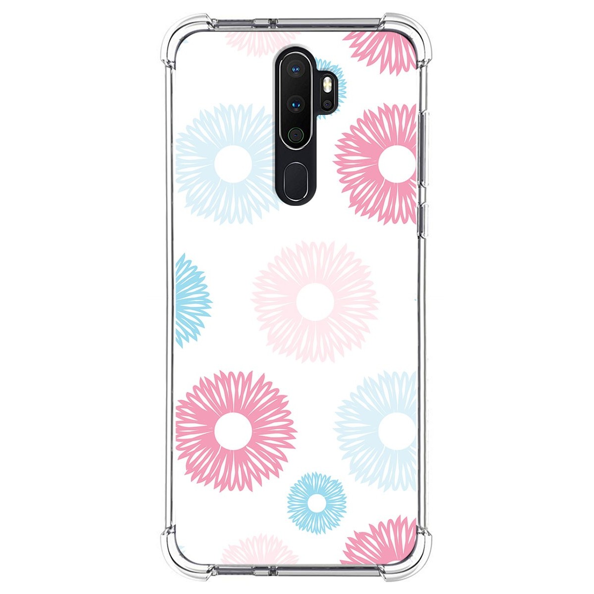 Funda Silicona Antigolpes para Oppo A5 2020 / A9 2020 diseño Flores 06 Dibujos